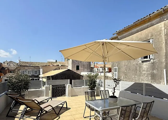 Casa Afrodite Old Town Corfu Duplex With Private Roof Terrace Next To St Spyridon