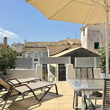 Casa Afrodite Old Town Corfu Duplex With Private Roof Terrace Next To St Spyridon Apartmán