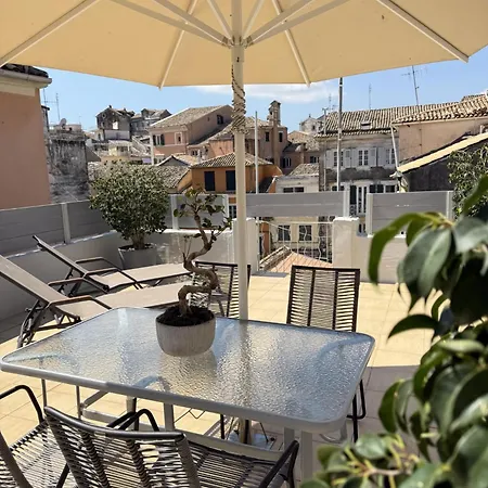 Casa Afrodite Old Town Corfu Duplex With Private Roof Terrace Next To St Spyridon *