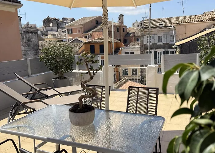 Casa Afrodite Old Town Corfu Duplex With Private Roof Terrace Next To St Spyridon *